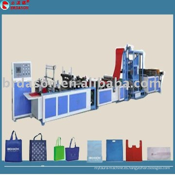 Máquina de fabricación de bolsas no tejida automática completa económica